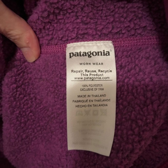PATAGONIA Women's Better Sweater 1/4-zip Fleece MEDIUM VioletRed - Picture 5 of 11
